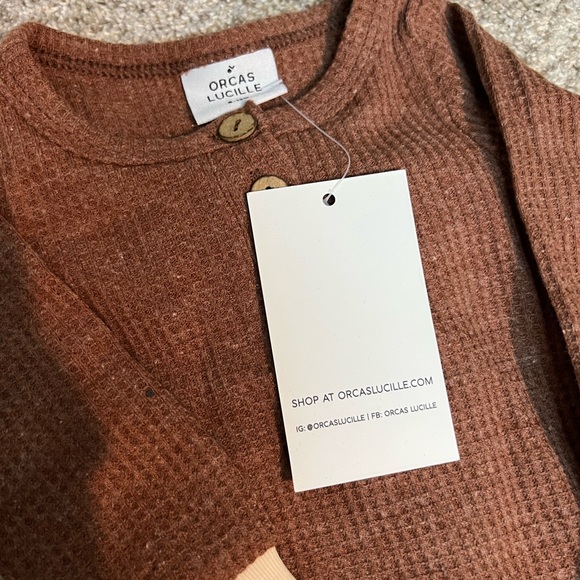 NWT Orcas Lucille Waffle 2-piece set 6-12m - Picture 2 of 4